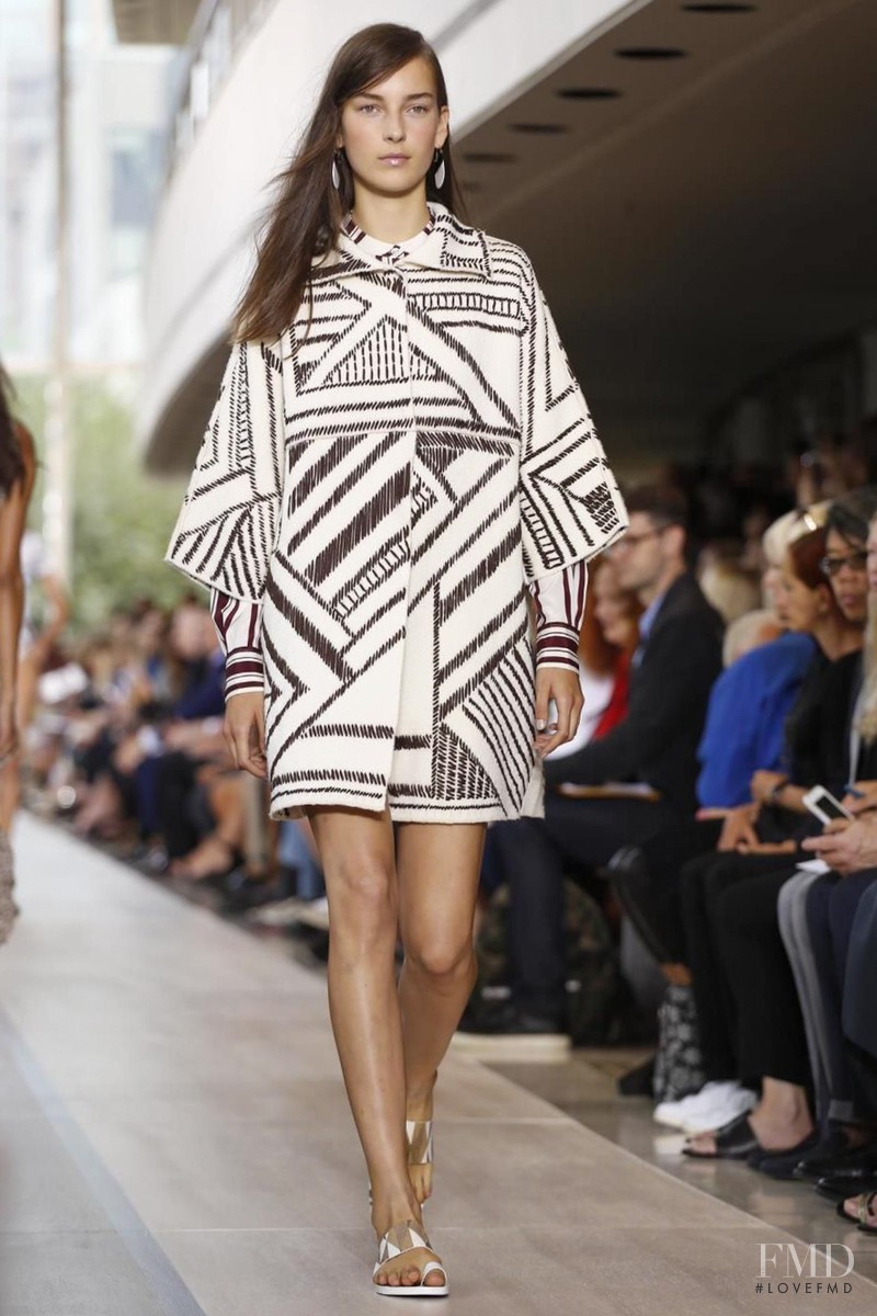 Julia Bergshoeff featured in  the Tory Burch fashion show for Spring/Summer 2015