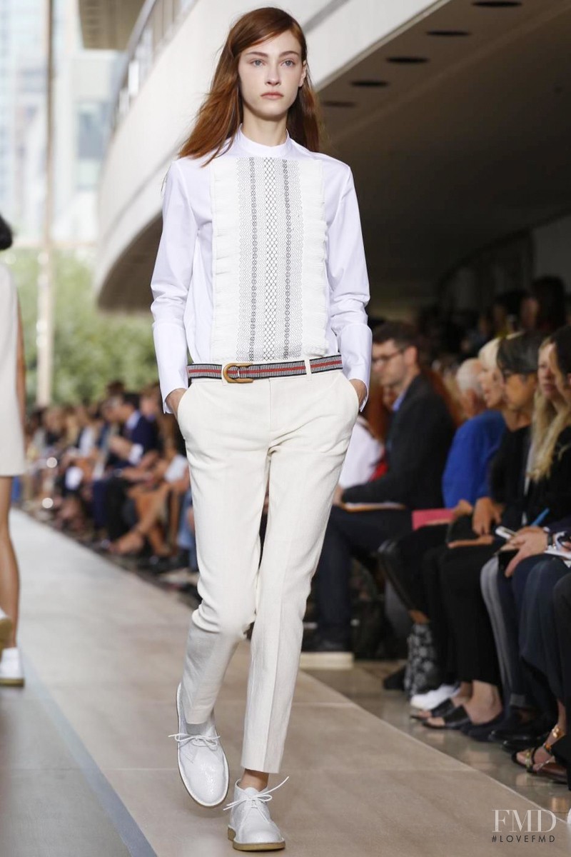 Lera Tribel featured in  the Tory Burch fashion show for Spring/Summer 2015