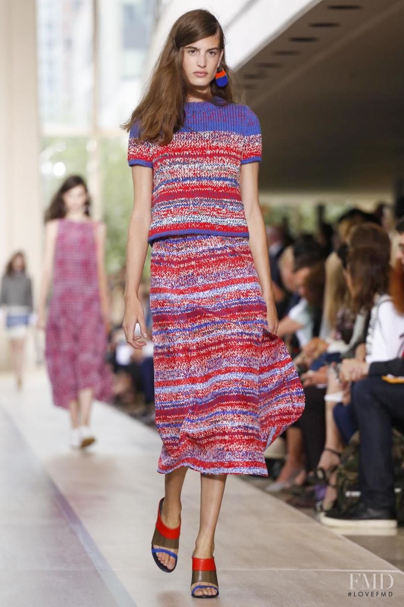 Elodia Prieto featured in  the Tory Burch fashion show for Spring/Summer 2015