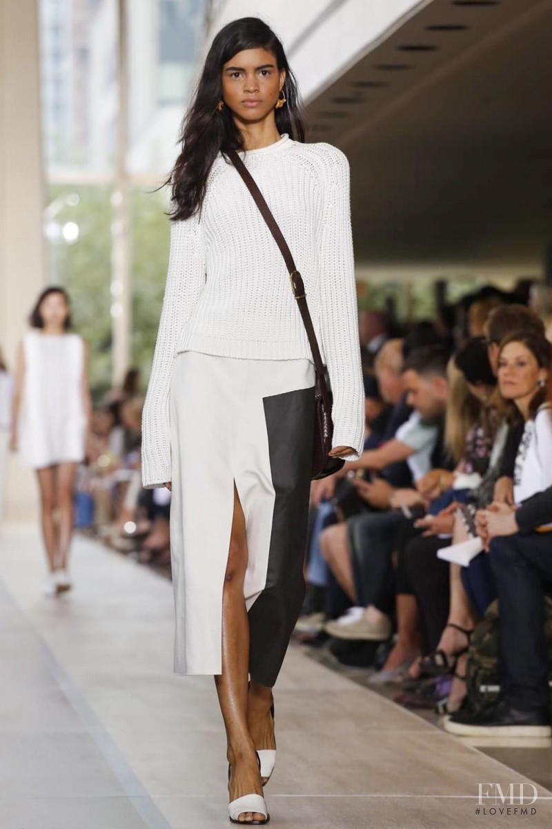 Mariana Santana featured in  the Tory Burch fashion show for Spring/Summer 2015