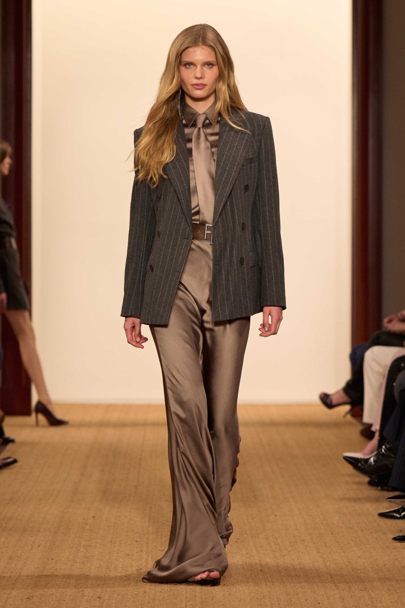 Ida Heiner featured in  the Ralph Lauren fashion show for Autumn/Winter 2024