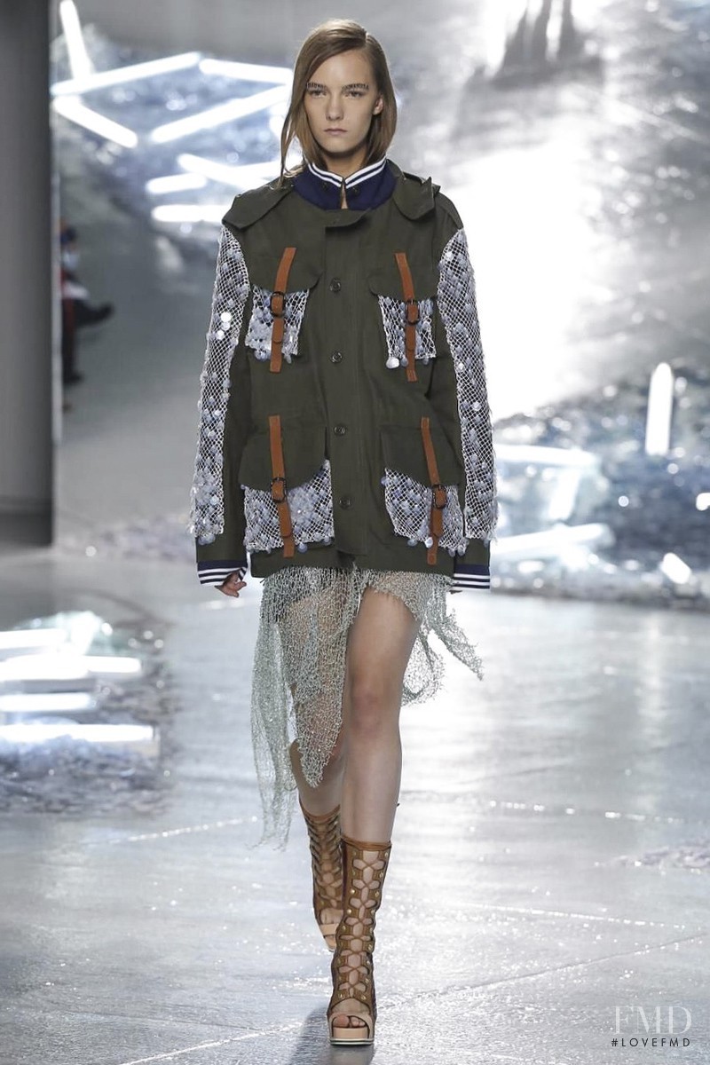 Irina Liss featured in  the Rodarte fashion show for Spring/Summer 2015