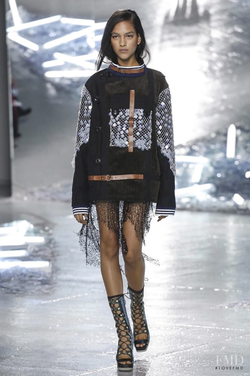 Joline Braun featured in  the Rodarte fashion show for Spring/Summer 2015