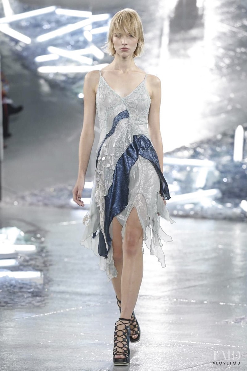 Sasha Luss featured in  the Rodarte fashion show for Spring/Summer 2015