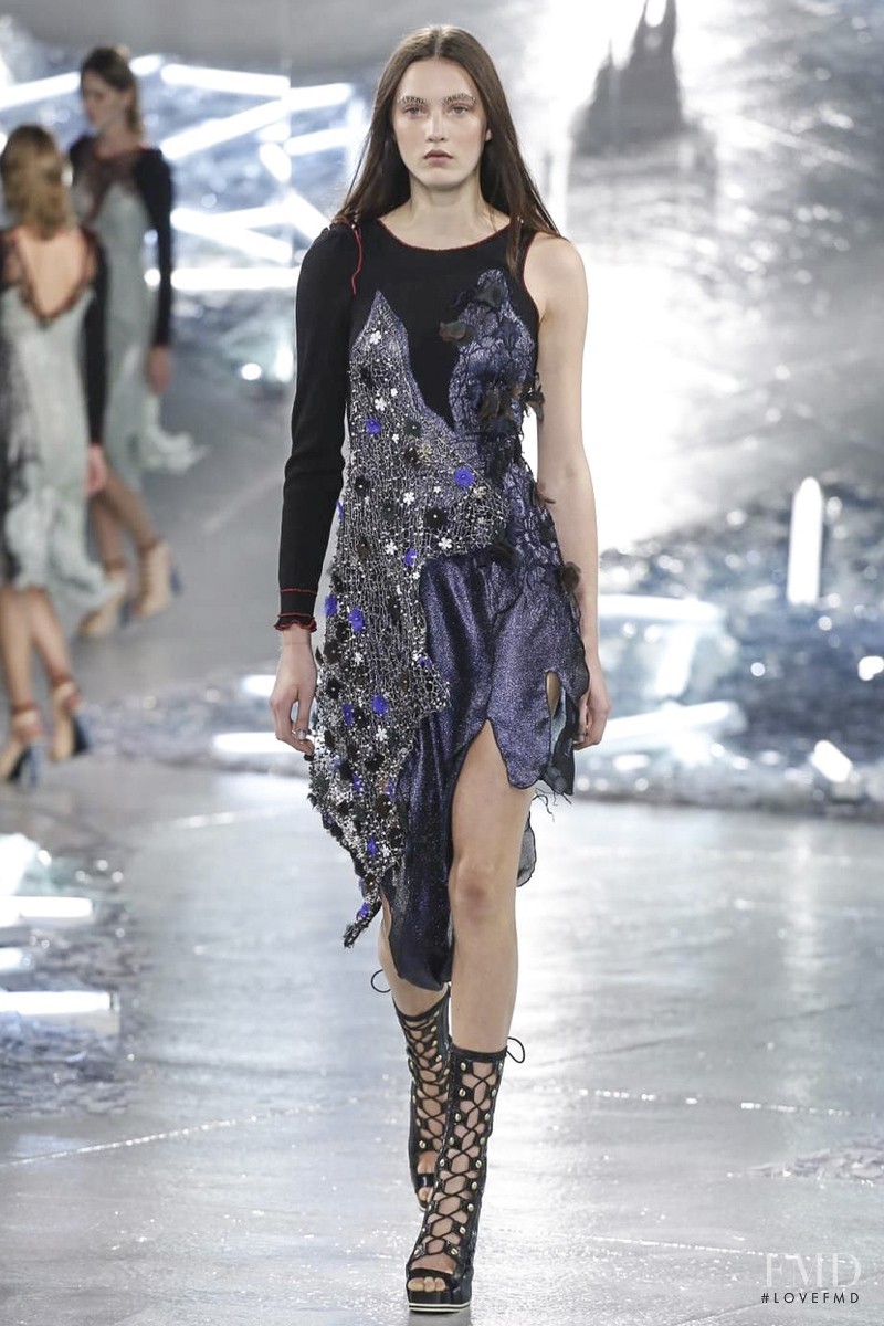 Matilda Lowther featured in  the Rodarte fashion show for Spring/Summer 2015