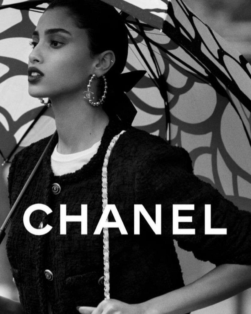 Imaan Hammam featured in  the Chanel advertisement for Autumn/Winter 2011