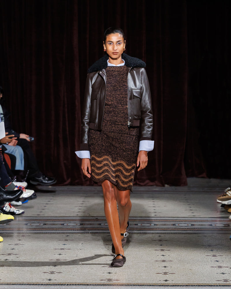 Imaan Hammam featured in  the Wales Bonner fashion show for Autumn/Winter 2024