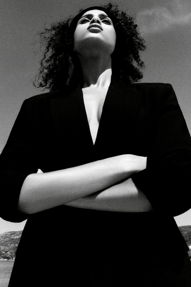 Imaan Hammam featured in  the Zara advertisement for Pre-Fall 2023