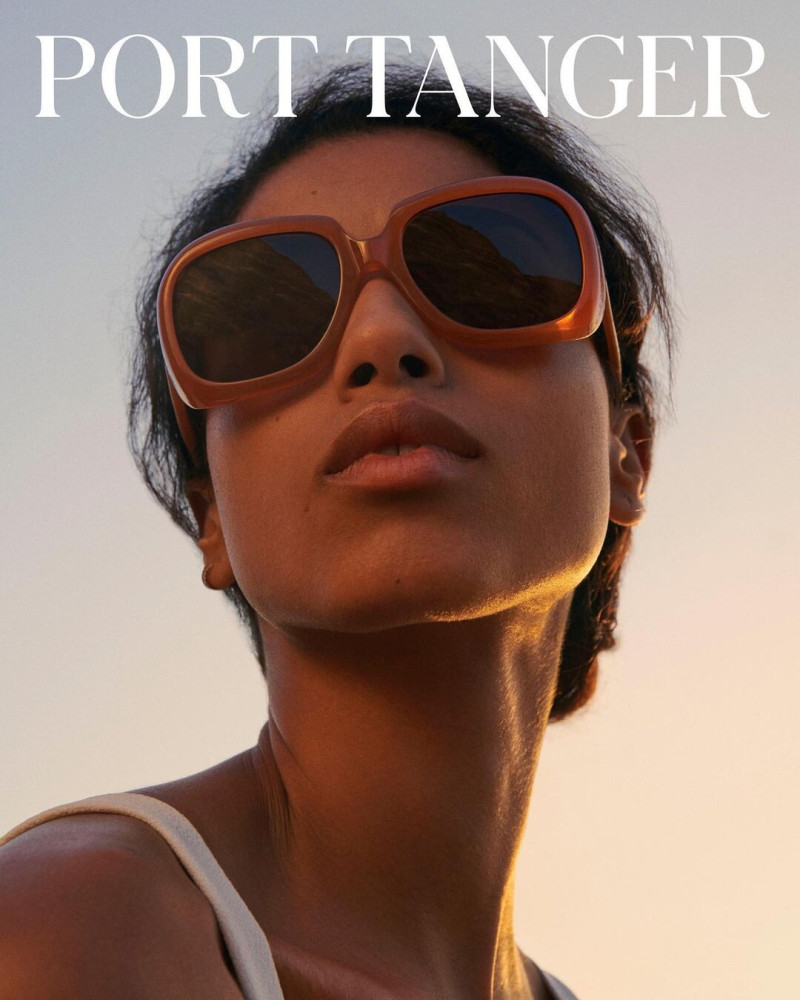 Imaan Hammam featured in  the Port Tanger advertisement for Autumn/Winter 2023