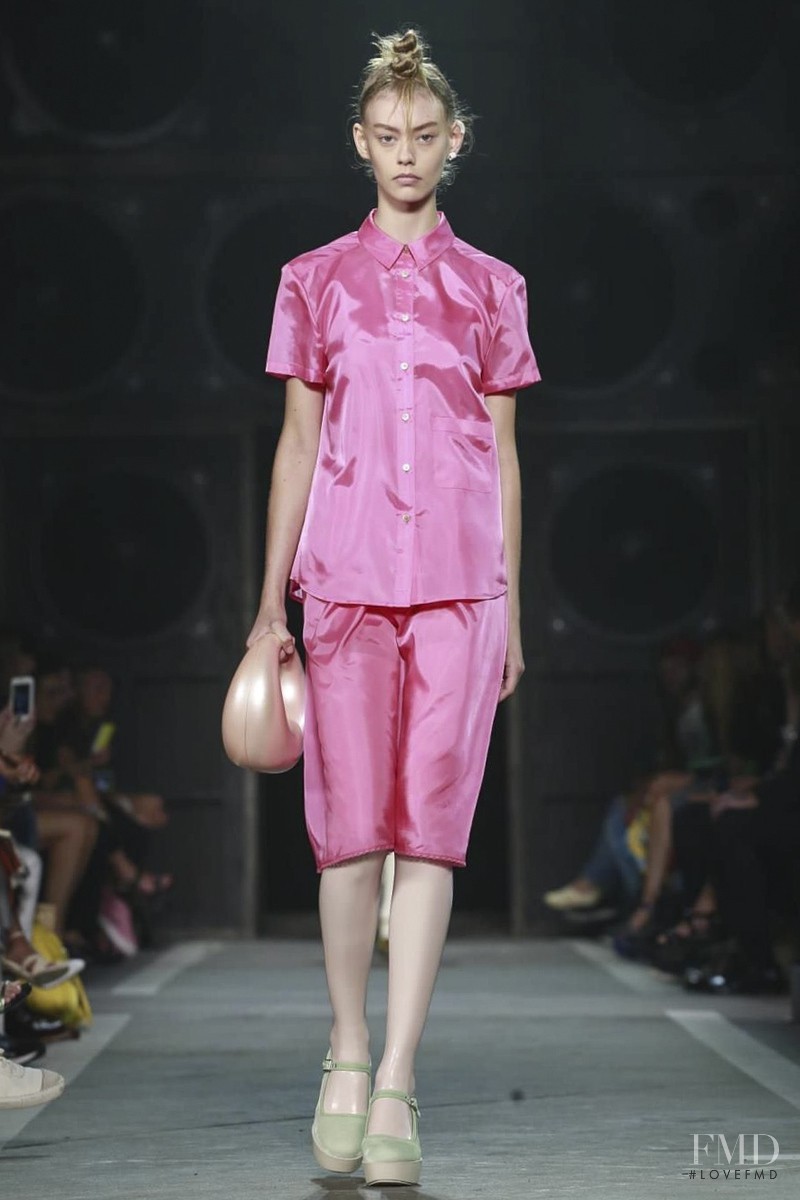Ondria Hardin featured in  the Marc by Marc Jacobs fashion show for Spring/Summer 2015