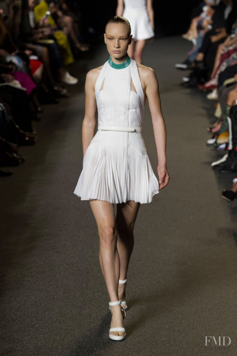 Charlotte Kay featured in  the Alexander Wang fashion show for Spring/Summer 2015