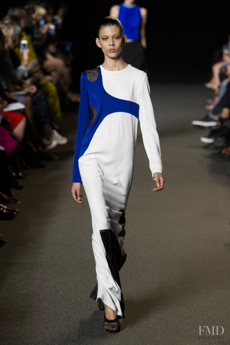 Ewa Wladymiruk featured in  the Alexander Wang fashion show for Spring/Summer 2015