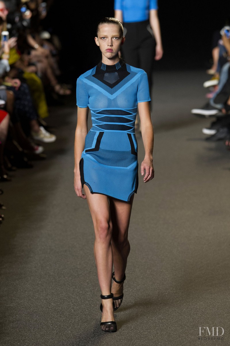 Mari Nylander featured in  the Alexander Wang fashion show for Spring/Summer 2015