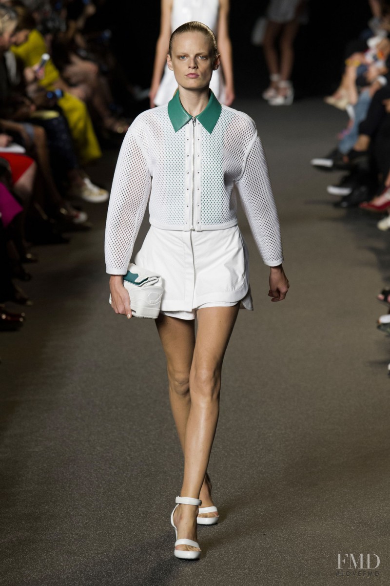 Hanne Gaby Odiele featured in  the Alexander Wang fashion show for Spring/Summer 2015