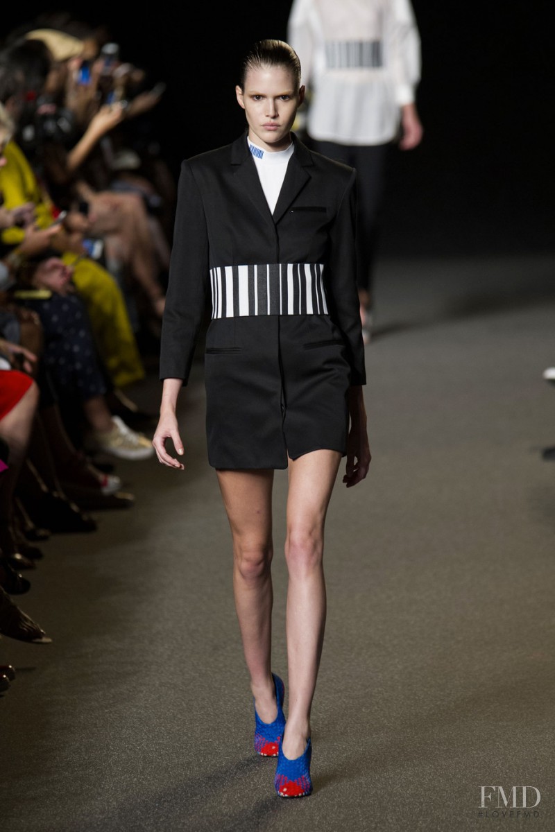 Vanessa Moody featured in  the Alexander Wang fashion show for Spring/Summer 2015