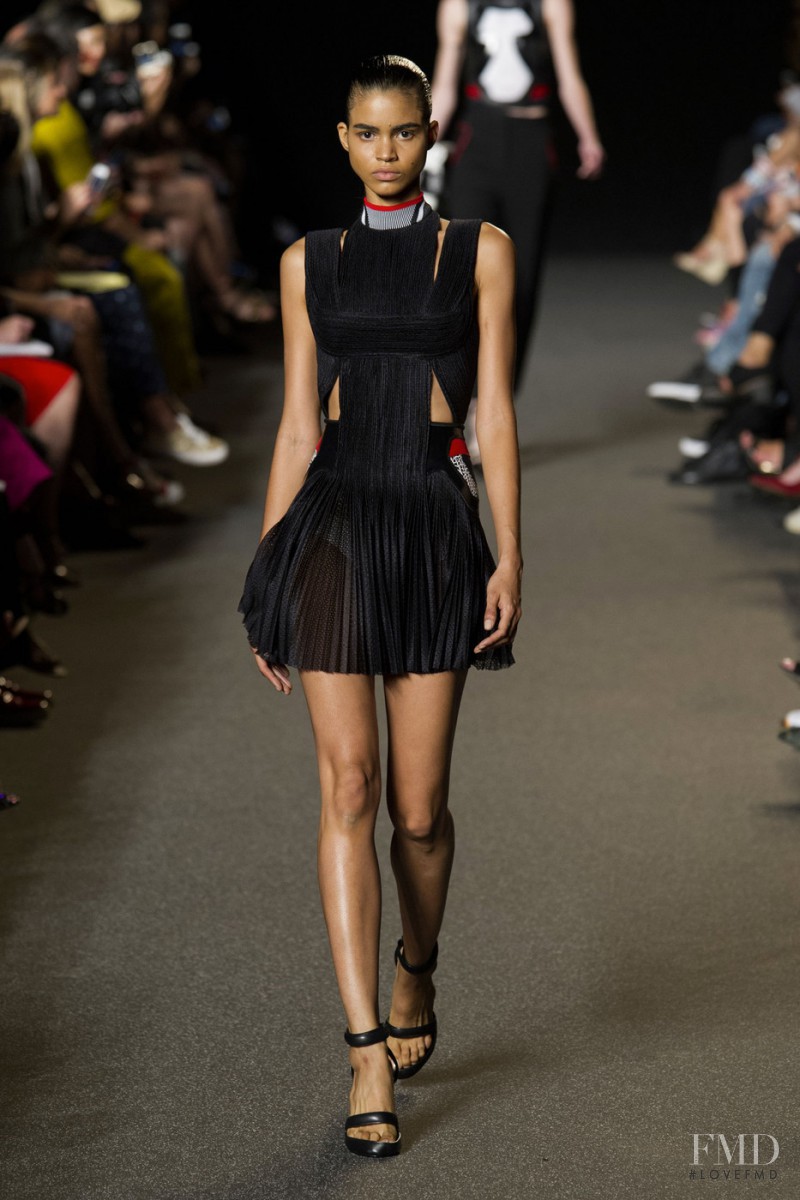 Mariana Santana featured in  the Alexander Wang fashion show for Spring/Summer 2015