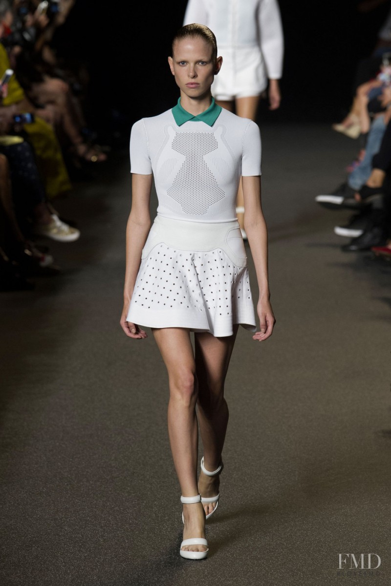 Lina Berg featured in  the Alexander Wang fashion show for Spring/Summer 2015
