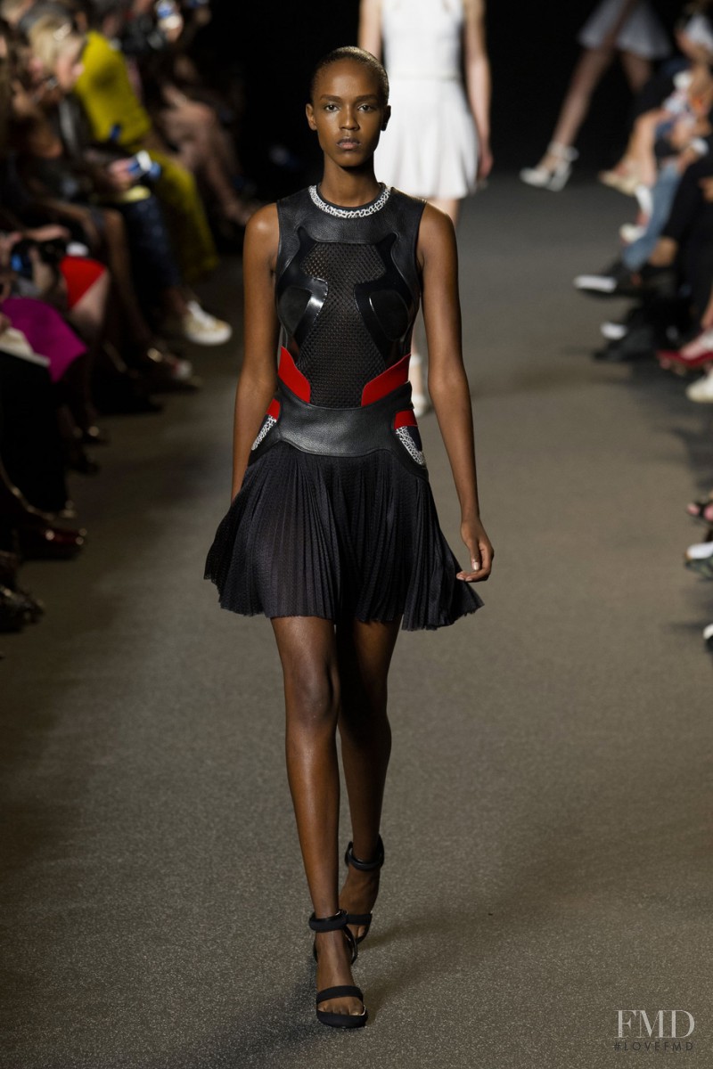 Leila Ndabirabe featured in  the Alexander Wang fashion show for Spring/Summer 2015