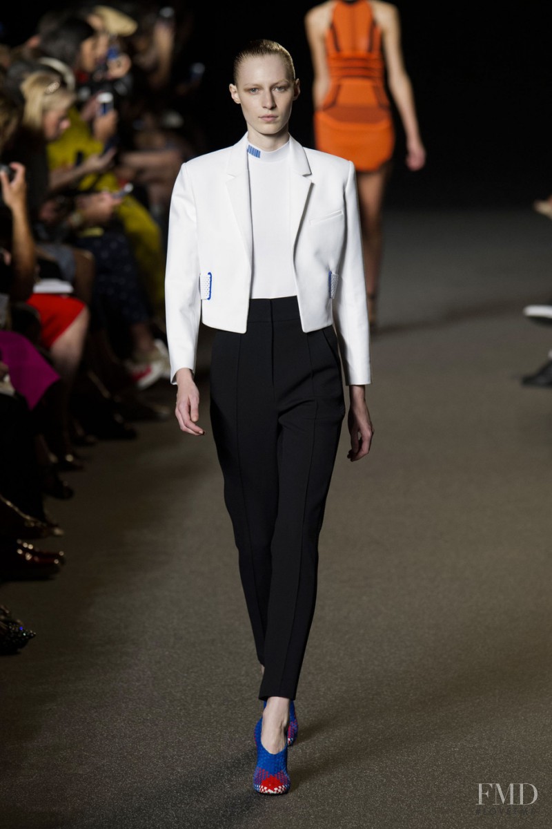 Julia Nobis featured in  the Alexander Wang fashion show for Spring/Summer 2015
