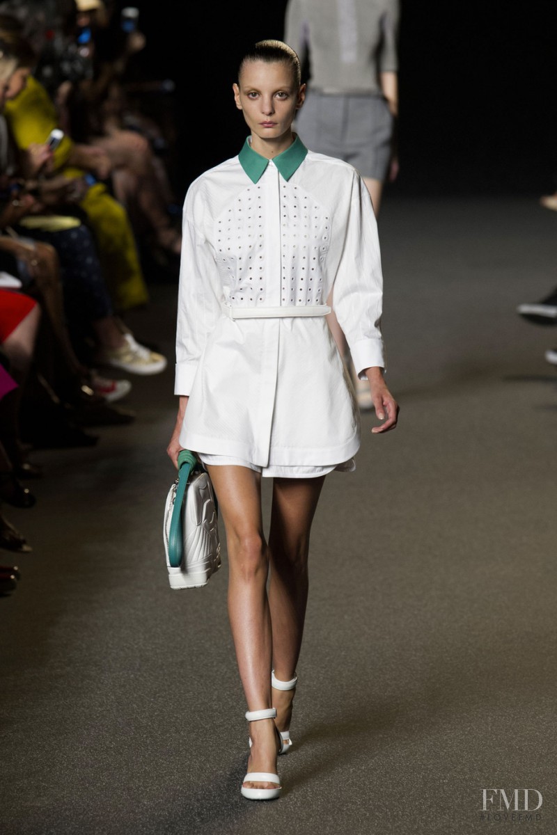 Audrey Nurit featured in  the Alexander Wang fashion show for Spring/Summer 2015