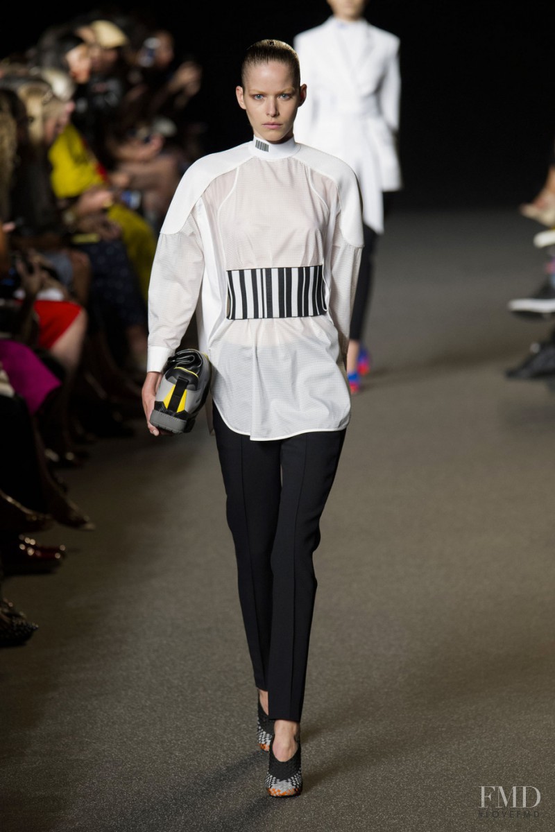 Alexandra Hochguertel featured in  the Alexander Wang fashion show for Spring/Summer 2015