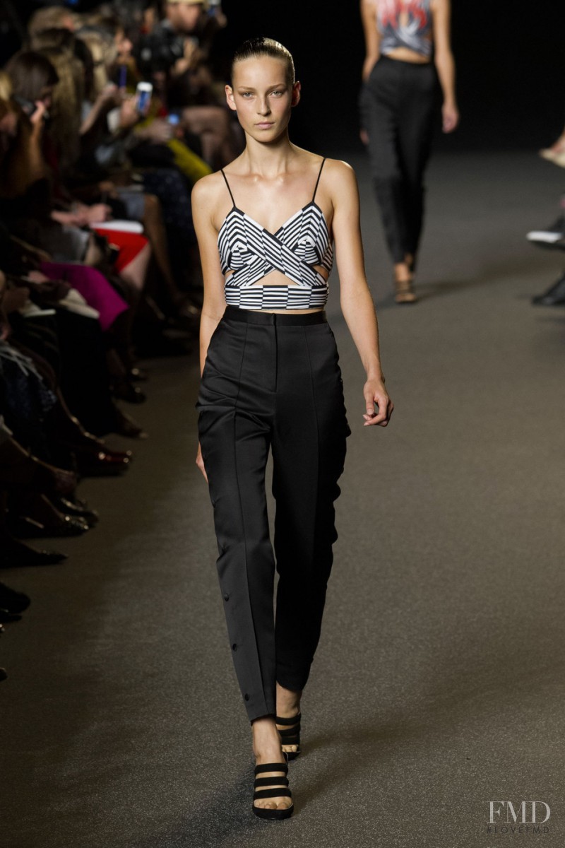 Julia Bergshoeff featured in  the Alexander Wang fashion show for Spring/Summer 2015