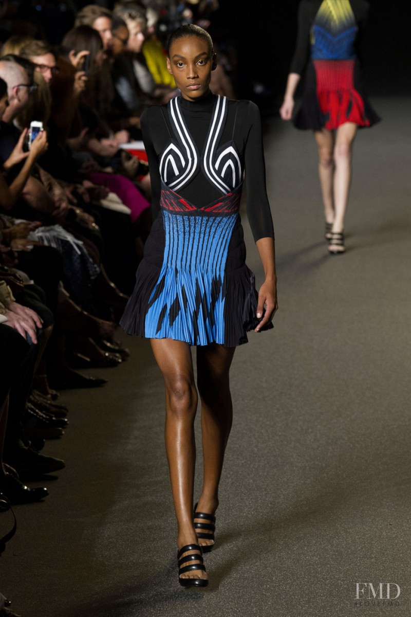Aleah Morgan featured in  the Alexander Wang fashion show for Spring/Summer 2015