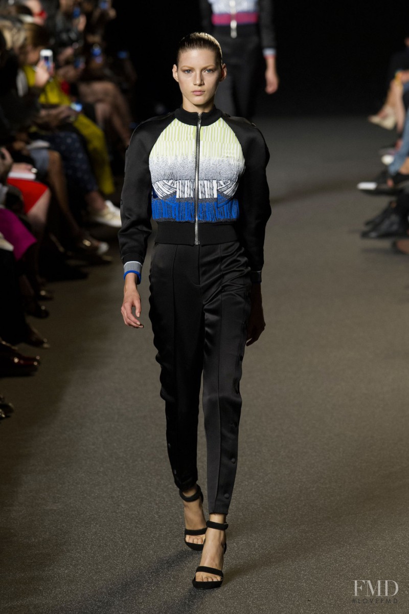 Valery Kaufman featured in  the Alexander Wang fashion show for Spring/Summer 2015