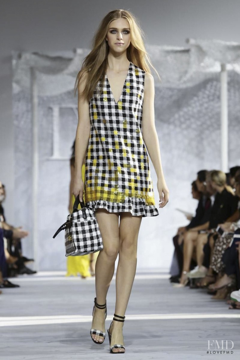 Hedvig Palm featured in  the Diane Von Furstenberg fashion show for Spring/Summer 2015