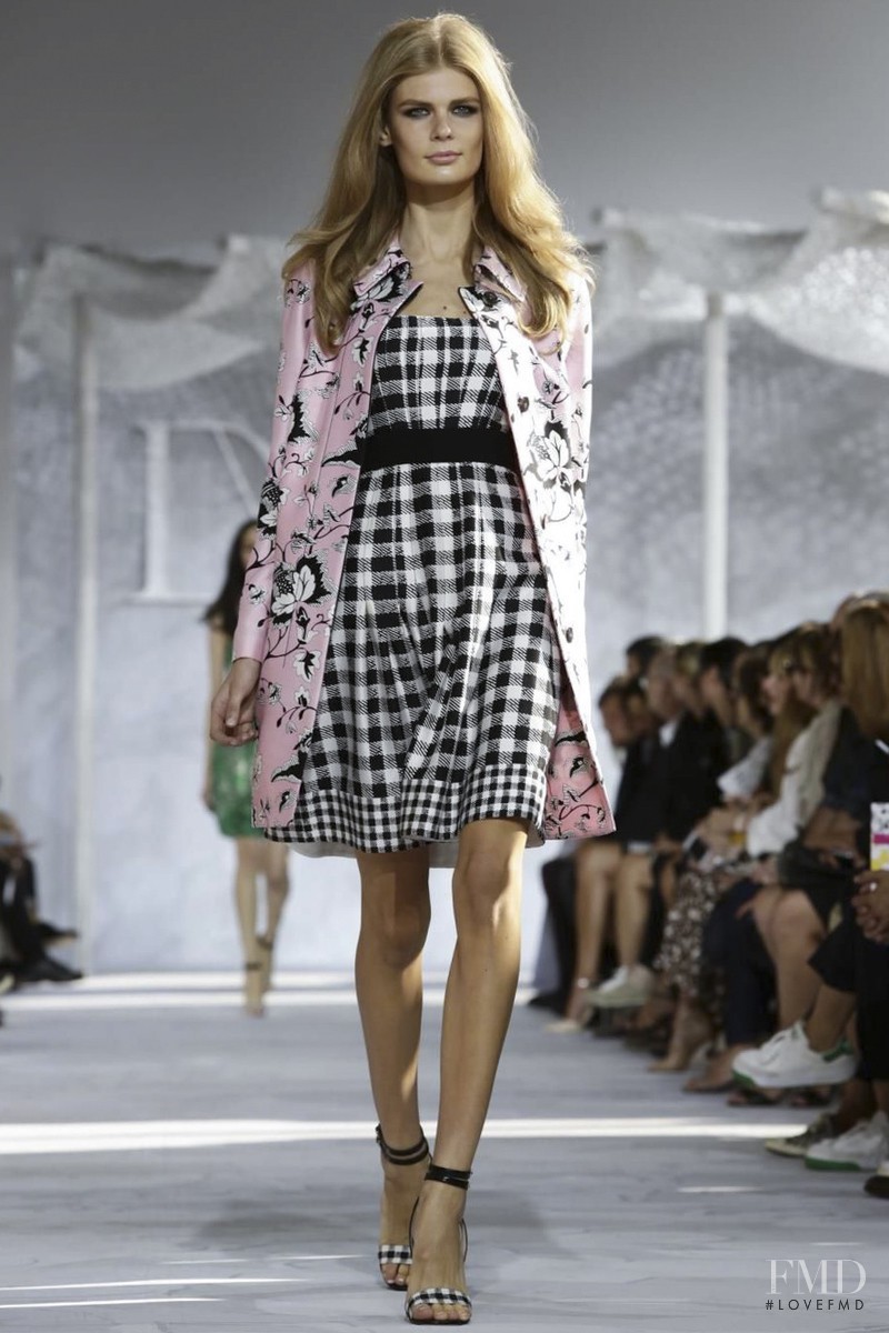 Alexandra Elizabeth Ljadov featured in  the Diane Von Furstenberg fashion show for Spring/Summer 2015