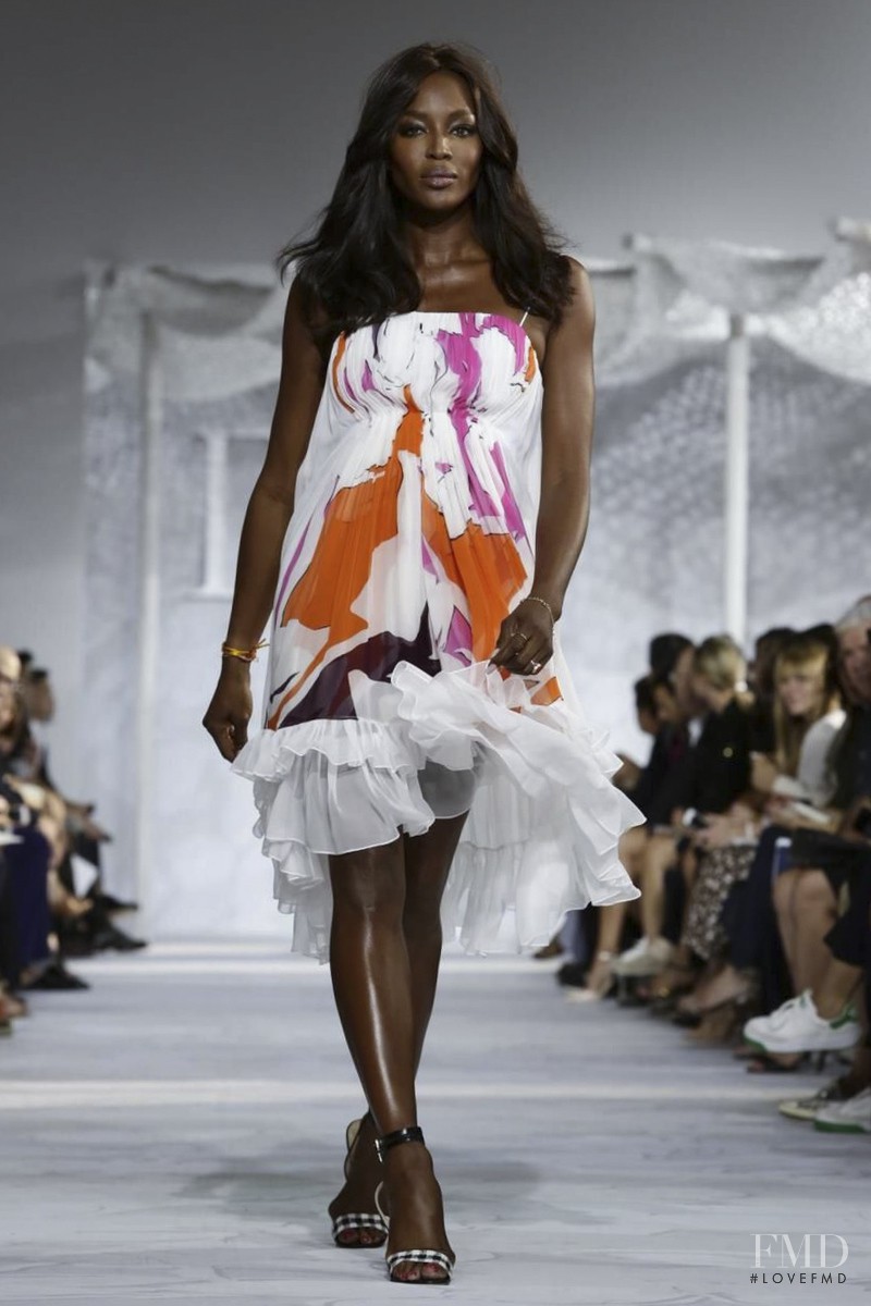 Naomi Campbell featured in  the Diane Von Furstenberg fashion show for Spring/Summer 2015