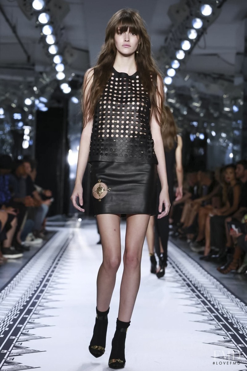 Vanessa Moody featured in  the Versus fashion show for Spring/Summer 2015
