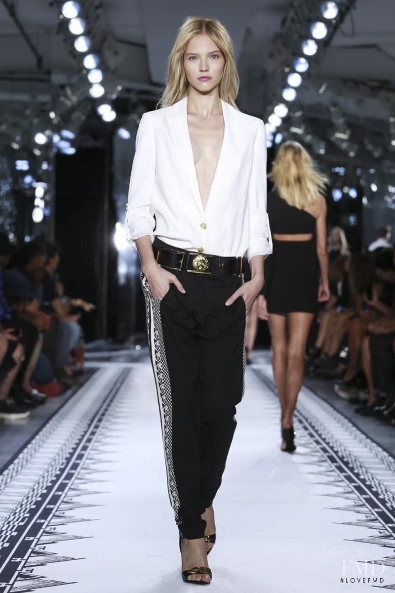 Sasha Luss featured in  the Versus fashion show for Spring/Summer 2015