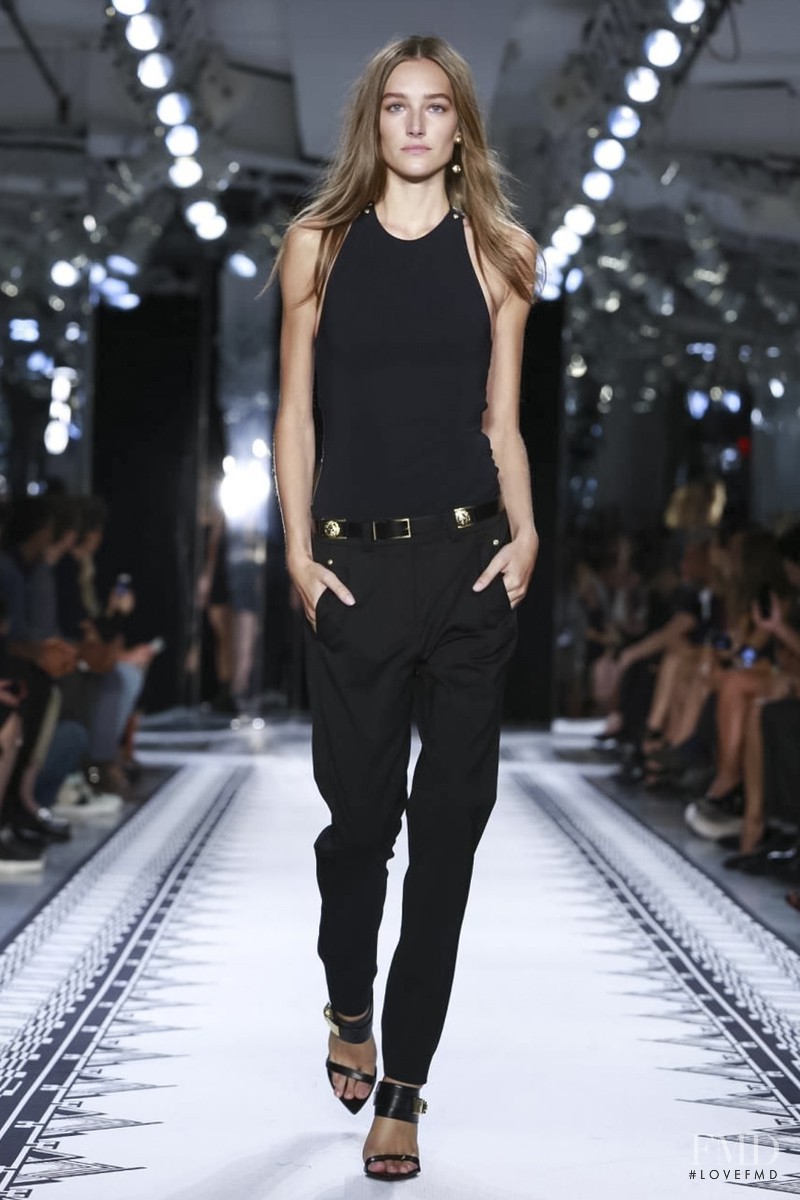 Joséphine Le Tutour featured in  the Versus fashion show for Spring/Summer 2015