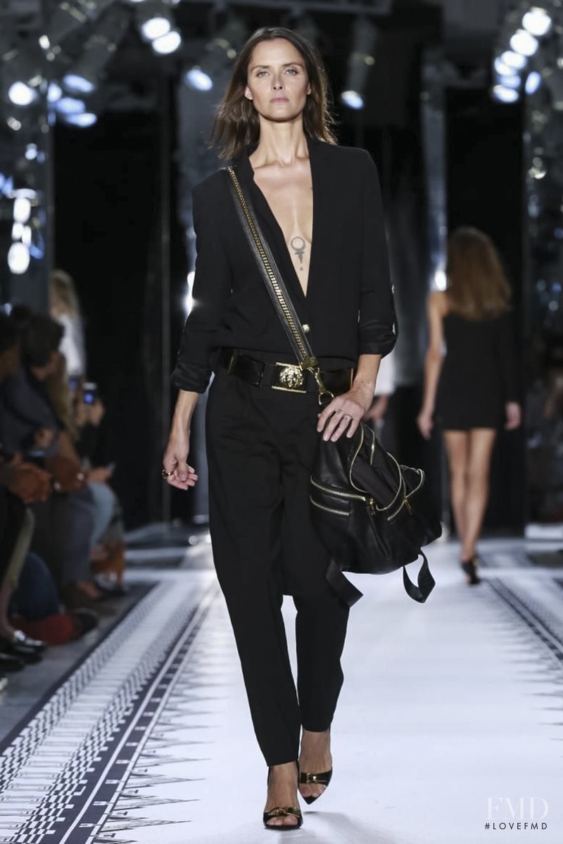 Tasha Tilberg featured in  the Versus fashion show for Spring/Summer 2015