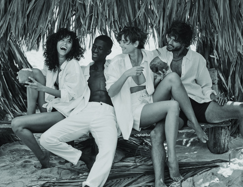 Taylor Hill featured in  the Banana Republic Banana Republic: The April Collection advertisement for Summer 2024