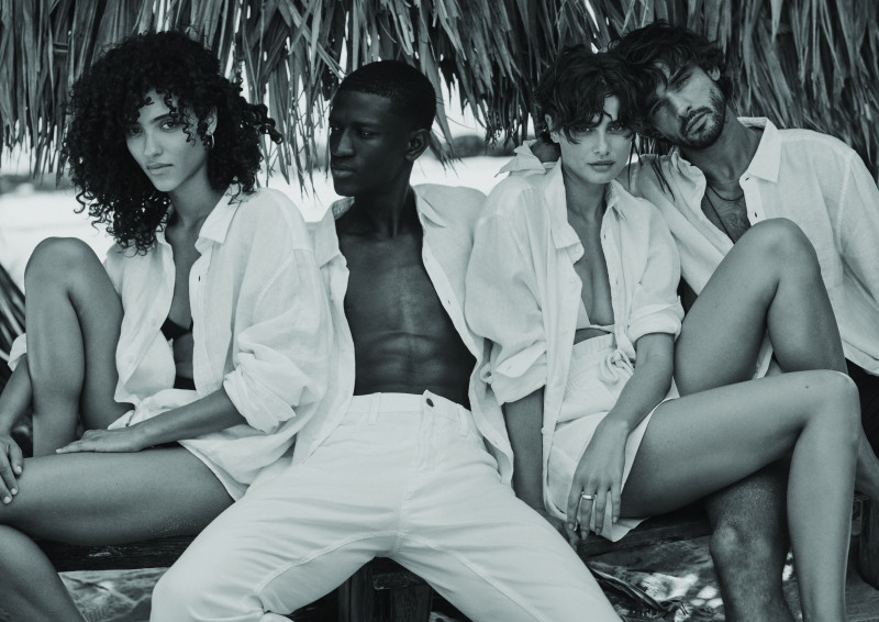 Taylor Hill featured in  the Banana Republic Banana Republic: The April Collection advertisement for Summer 2024