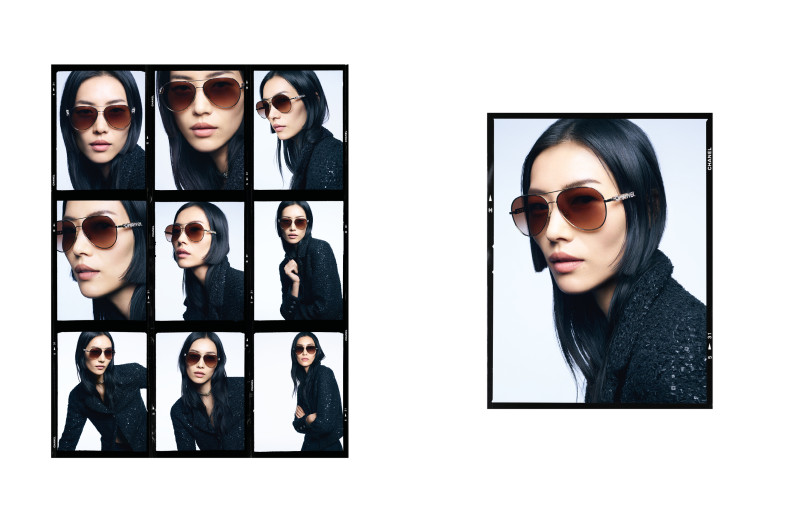 Liu Wen featured in  the Chanel Eyewear advertisement for Spring/Summer 2024