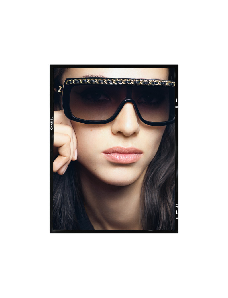 Loli Bahia featured in  the Chanel Eyewear advertisement for Spring/Summer 2024