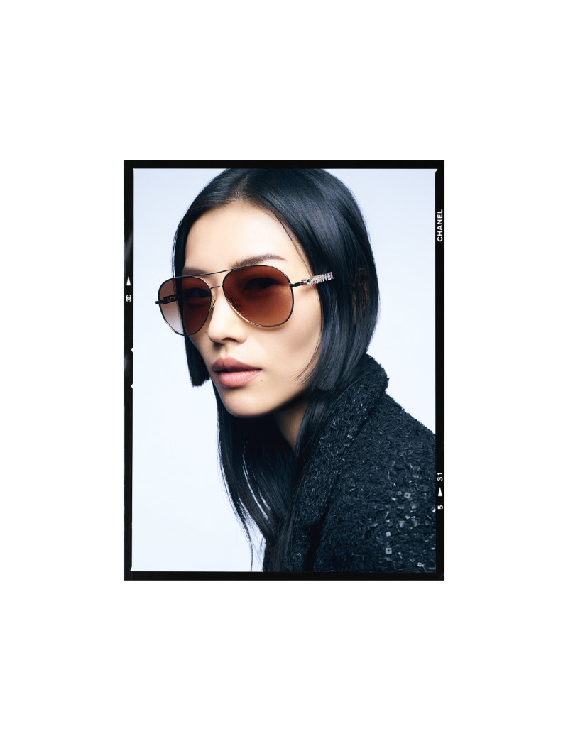 Liu Wen featured in  the Chanel Eyewear advertisement for Spring/Summer 2024