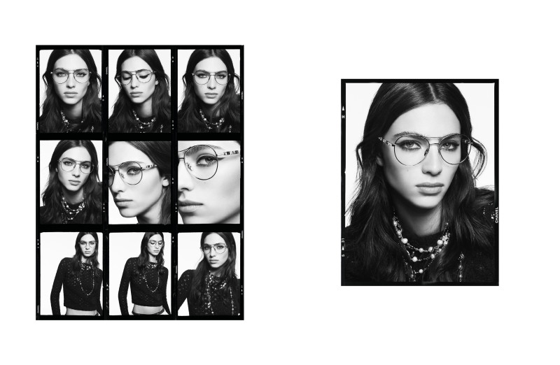 Alaato Jazyper featured in  the Chanel Eyewear advertisement for Spring/Summer 2024