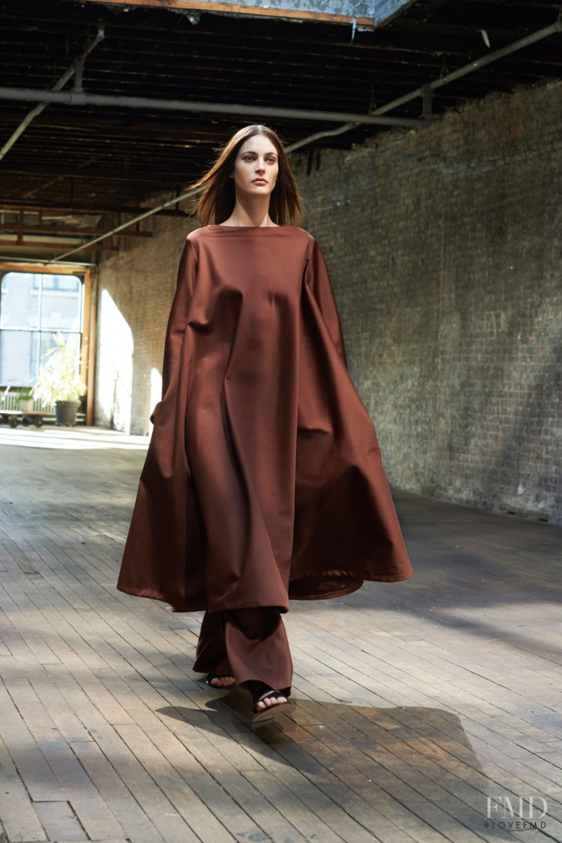Maud Le Fort featured in  the The Row fashion show for Spring/Summer 2015