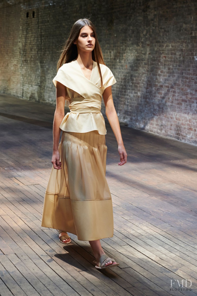 Gabriela Fuentes featured in  the The Row fashion show for Spring/Summer 2015