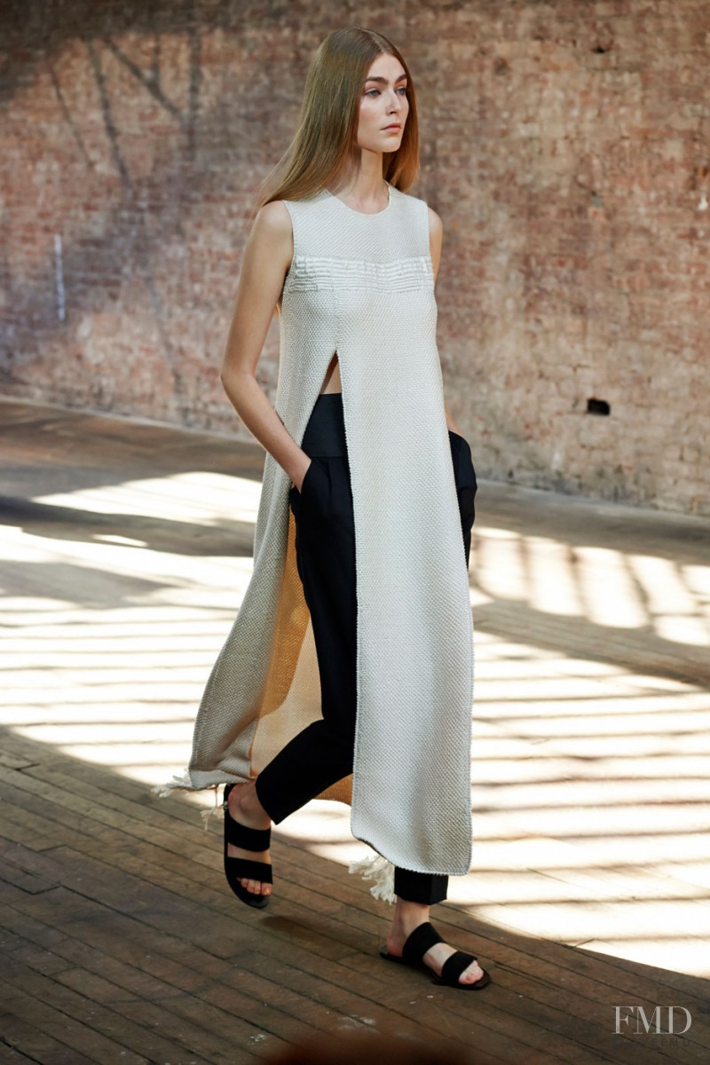 Eve Delf featured in  the The Row fashion show for Spring/Summer 2015