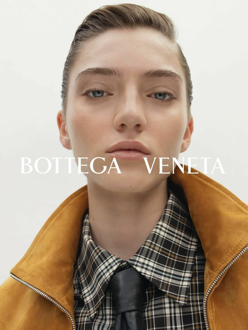 Lena Bussolino featured in  the Bottega Veneta lookbook for Pre-Fall 2024