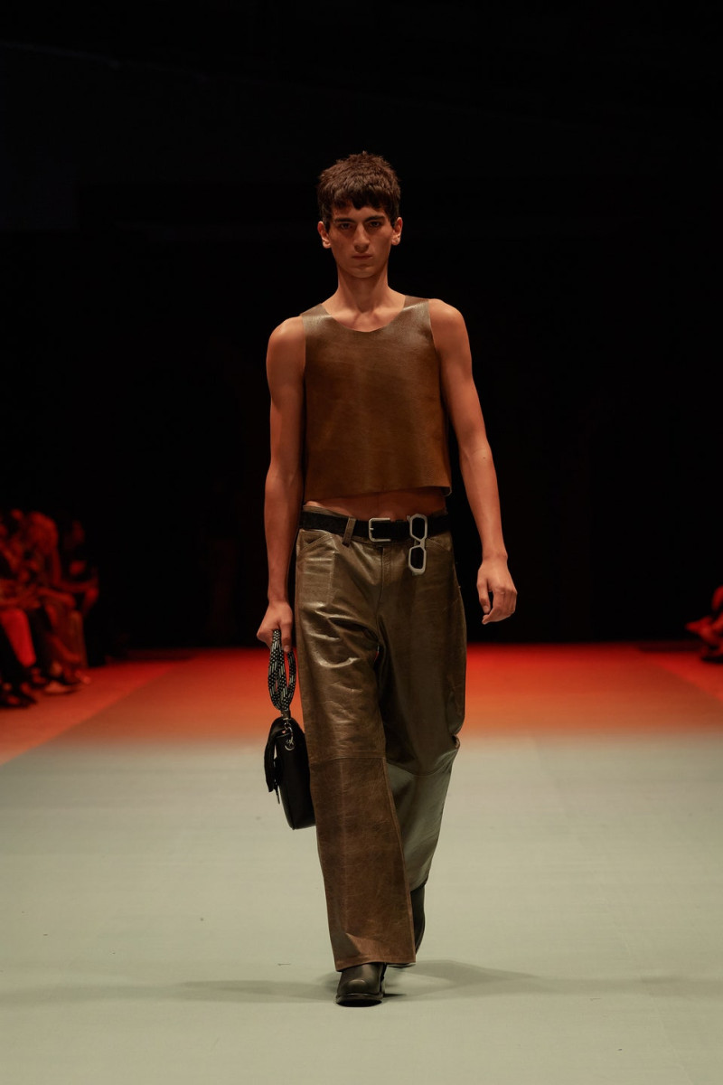 Simon Razu featured in  the Toronero Toronero x Mykita fashion show for Spring/Summer 2024