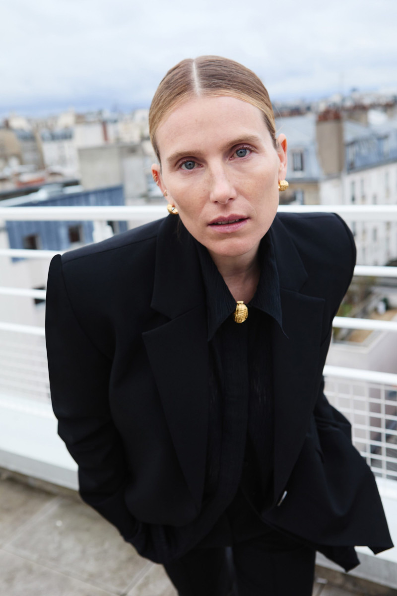 Dree Hemingway featured in  the Camilla & Marc advertisement for Pre-Fall 2024