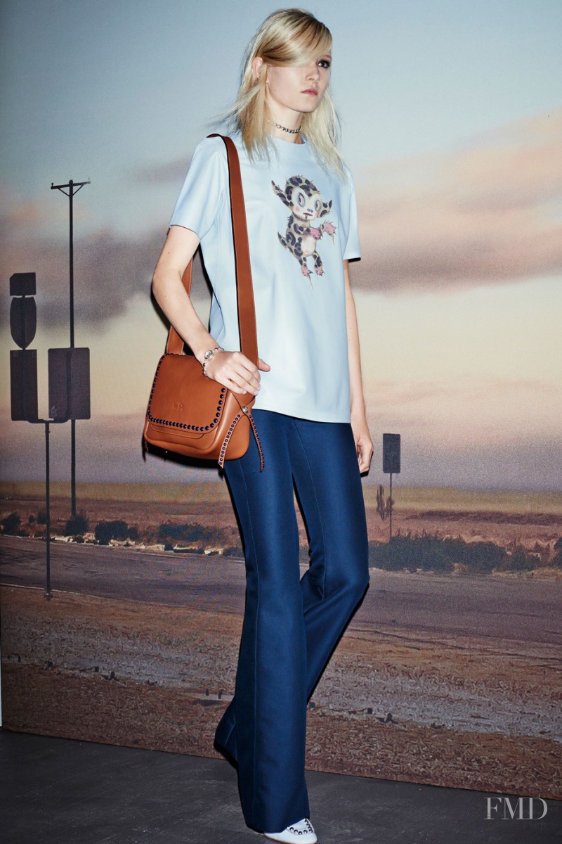 Maja Salamon featured in  the Coach fashion show for Spring/Summer 2015