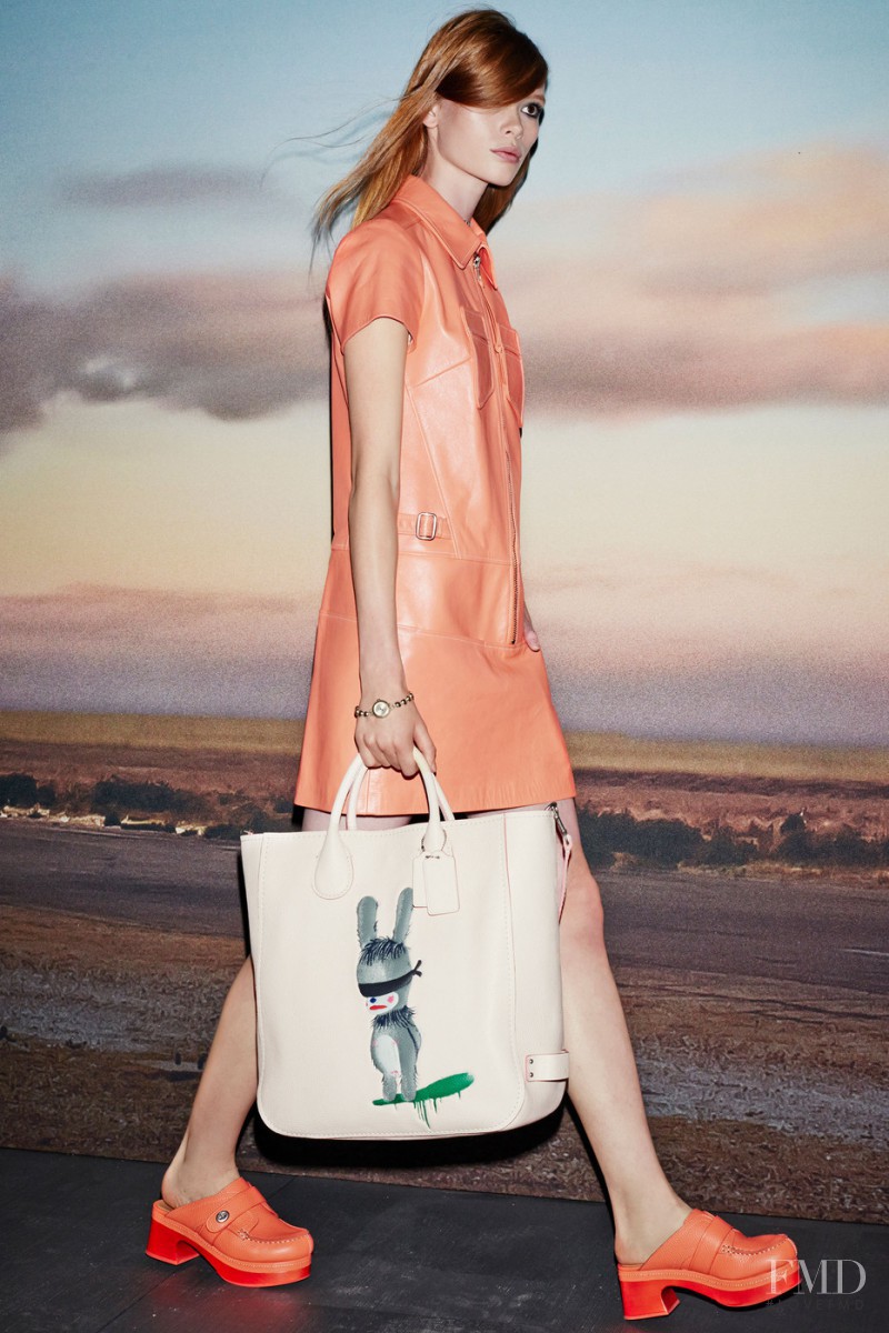 Julia Hafstrom featured in  the Coach fashion show for Spring/Summer 2015