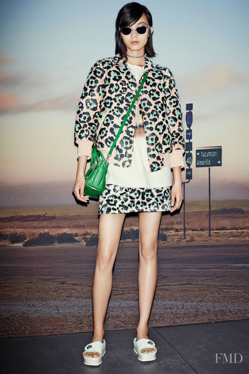 Xiao Wen Ju featured in  the Coach fashion show for Spring/Summer 2015
